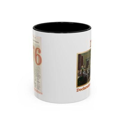 Declaration of Independence White Accent Mug by theGreenDragonTavern.shop