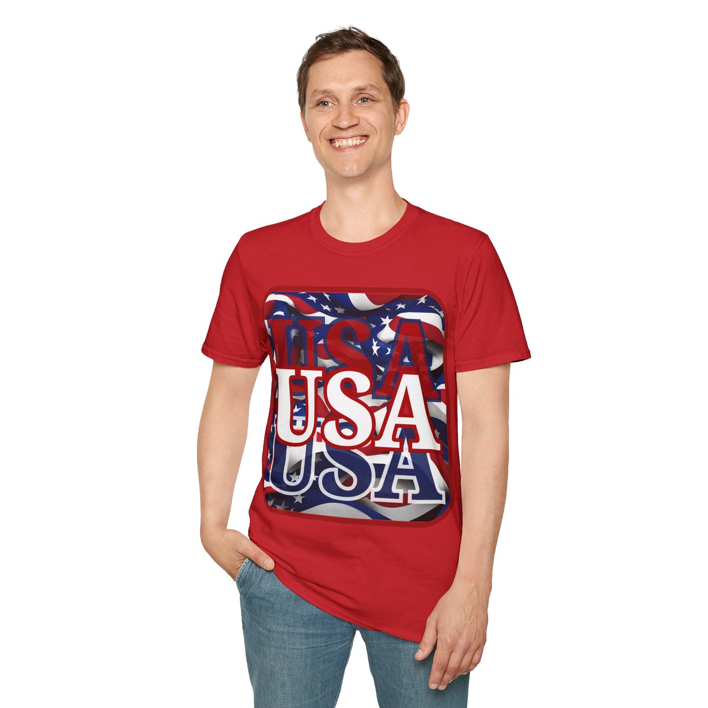 Red WHITE and Blue USA Patriot LTcolors Unisex T-Shirt by theGreenDragonTavern.shop