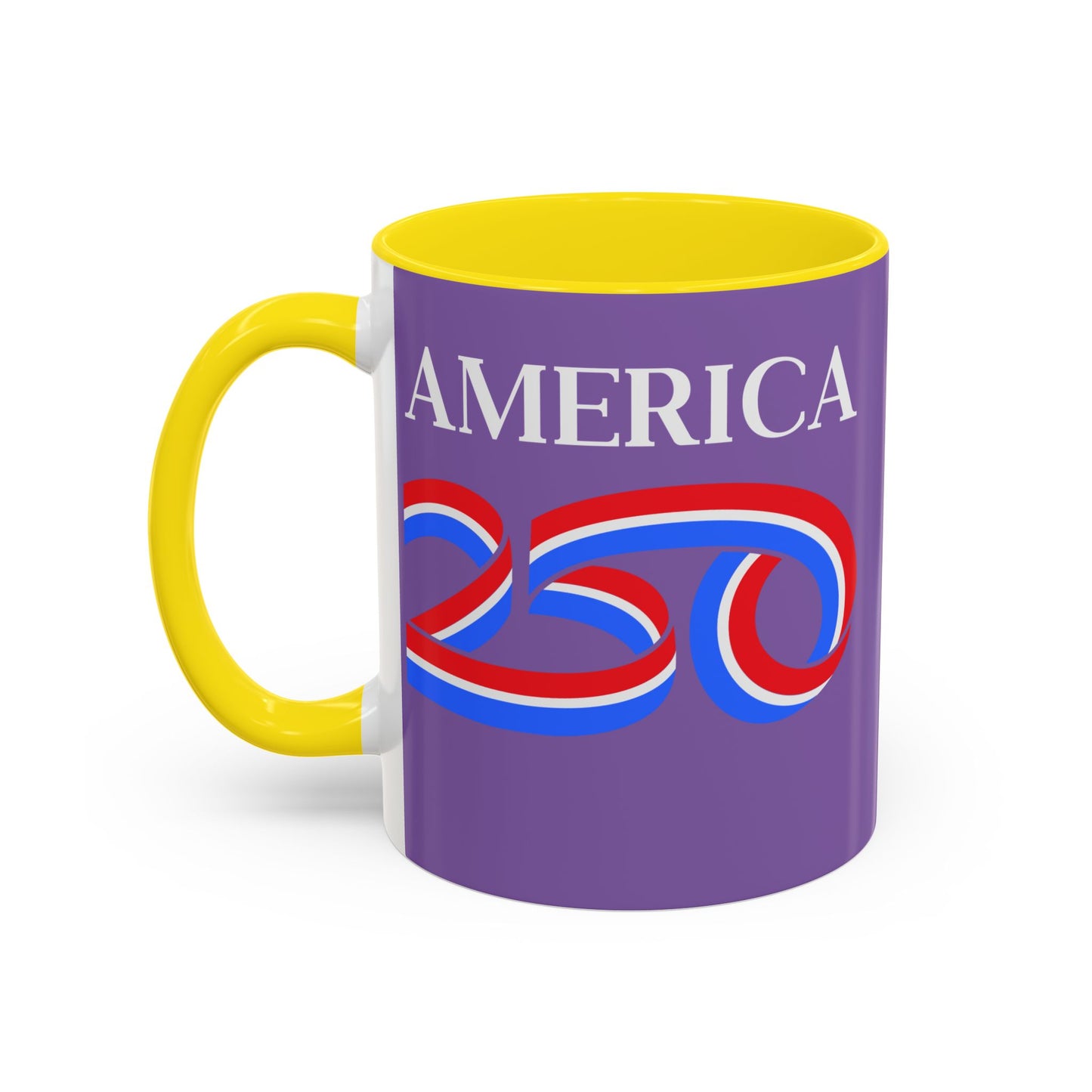 America 250 Light Purple Accent Mug by theGreenDragonTavern.shop