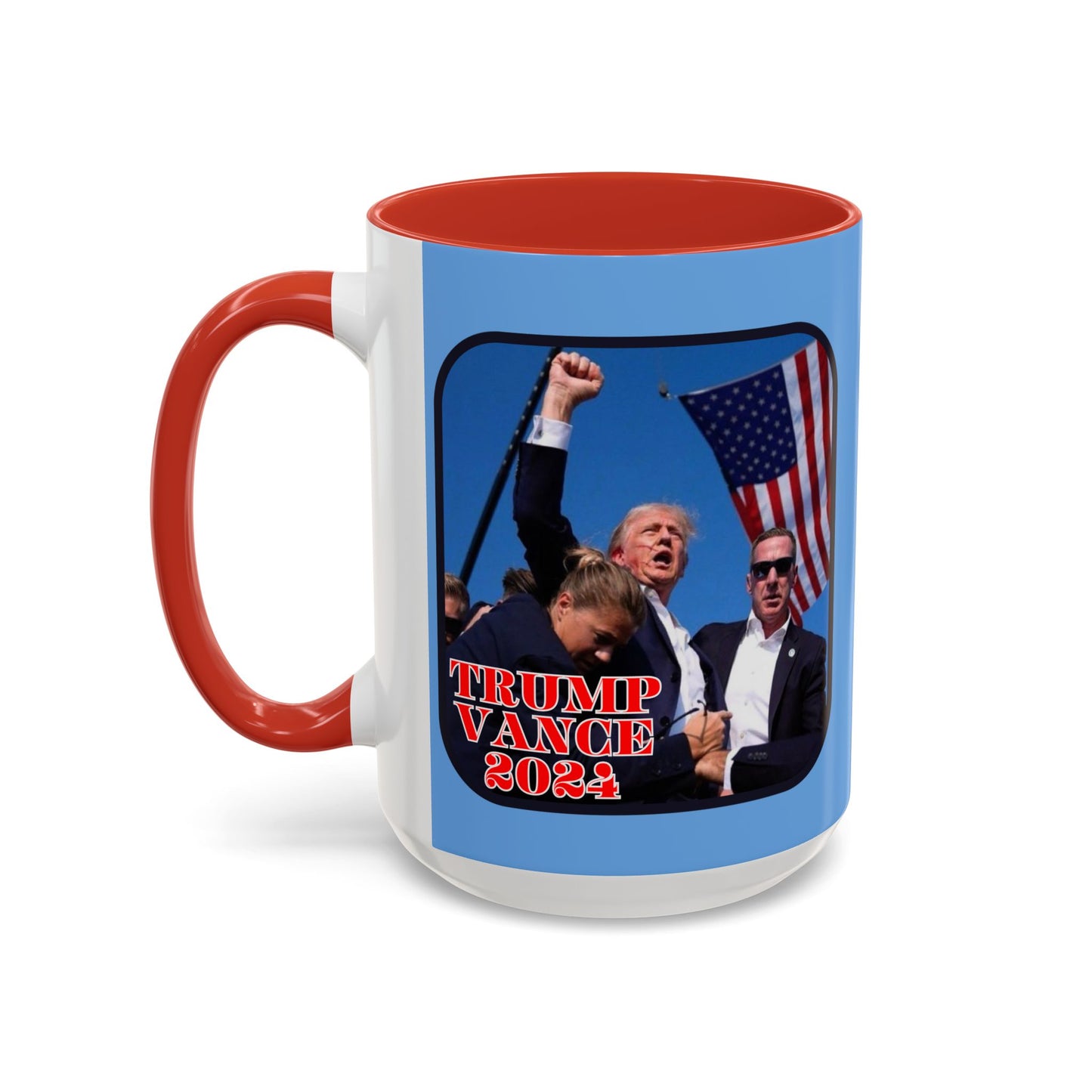 Trump and Vance 2024 Accent Mug by theGreenDragonTavern.shop