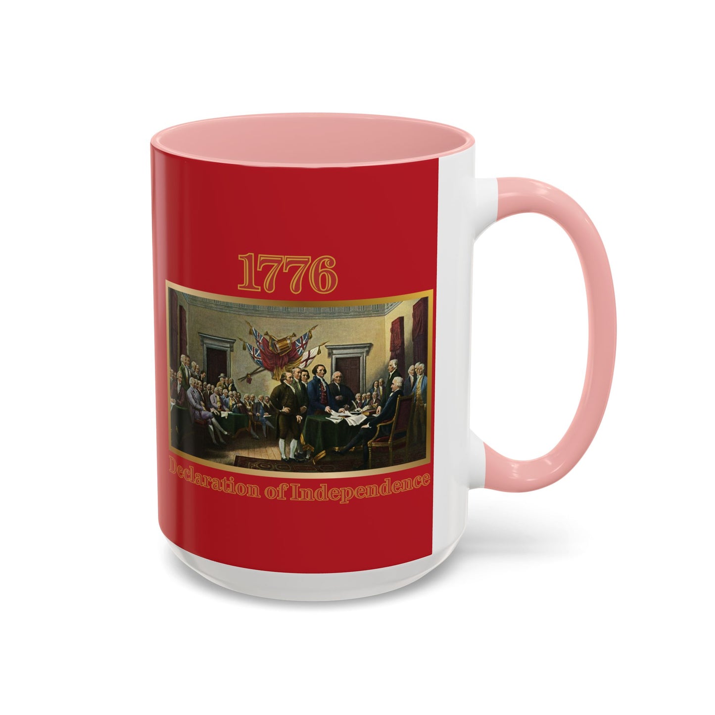 Declaration of Independence Red Accent Mug by theGreenDragonTavern.shop