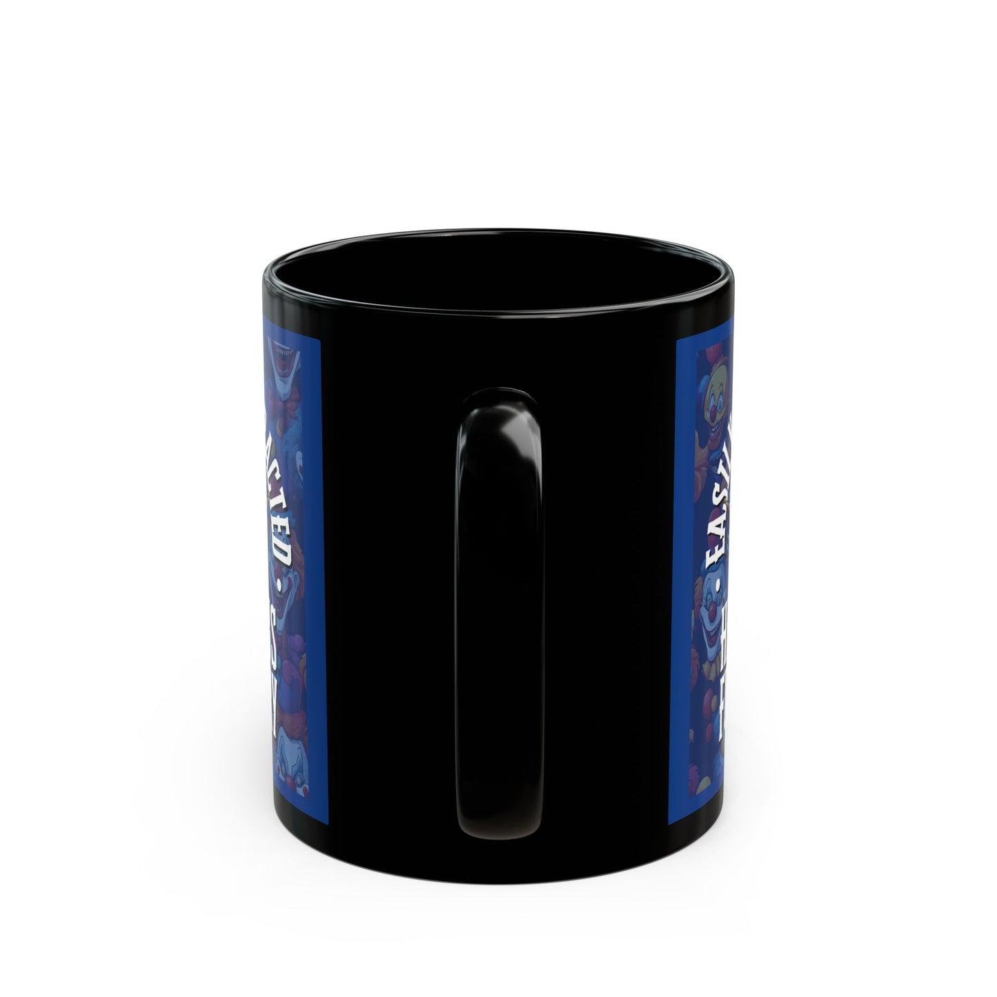 Easily Distracted by Heinous Fuckery Little Jinx Dark Blue Mug by theGreenDragonTavern.shop