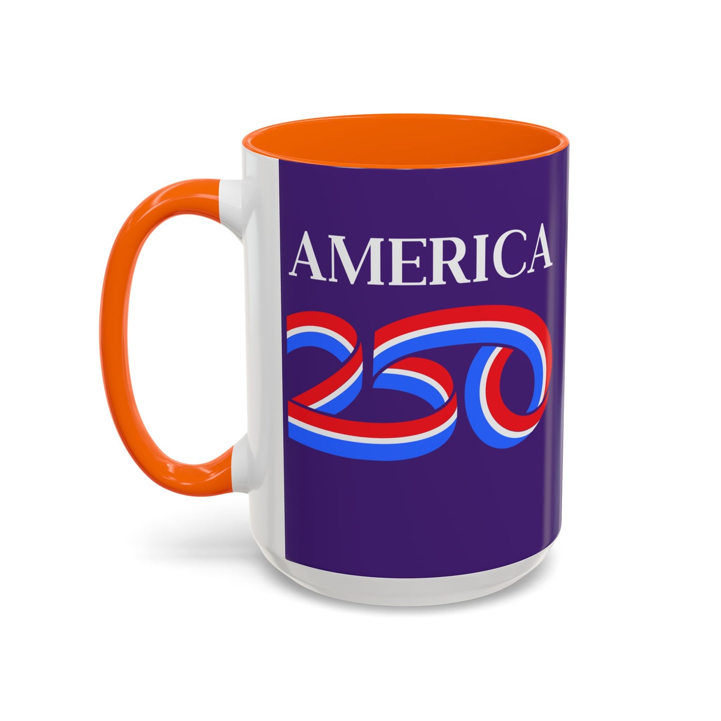 America 250 Dark Purple Accent Mug by theGreenDragonTavern.shop