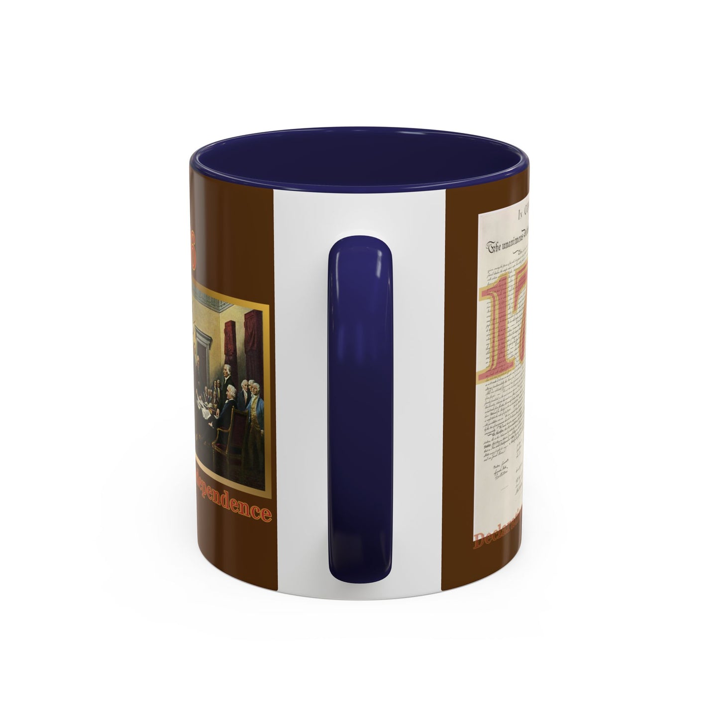 Declaration of Independence Brown Accent Mug by theGreenDragonTavern.shop