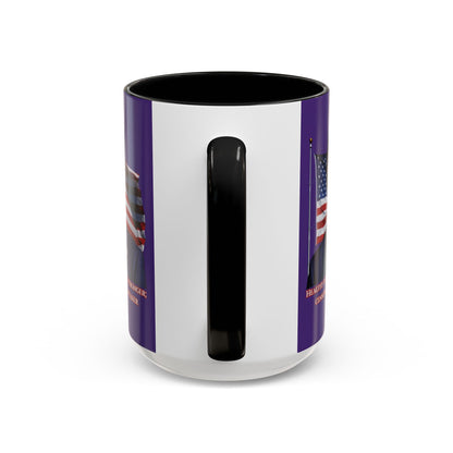 Charlie Kirk, Healthy Debate Purple Accent Mug by theGreenDragonTavern.shop