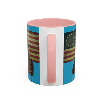 Washington's Earnest Prayer Turquoise Accent Mug by theGreenDragonTavern.shop