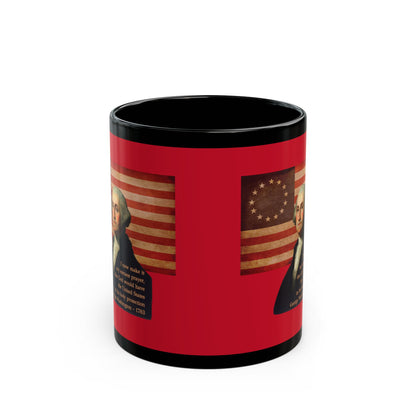 Washington's Earnest Prayer Red Mug by theGreenDragonTavern.shop