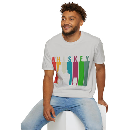 Whiskey spelled with an 'e' Light colors Unisex T-Shirt by theGreenDragonTavern.shop