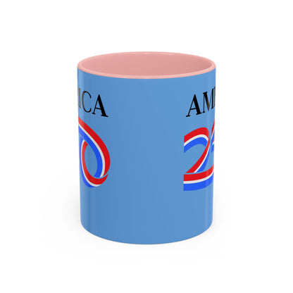 America 250 Light Blue Accent Mug by theGreenDragonTavern.shop