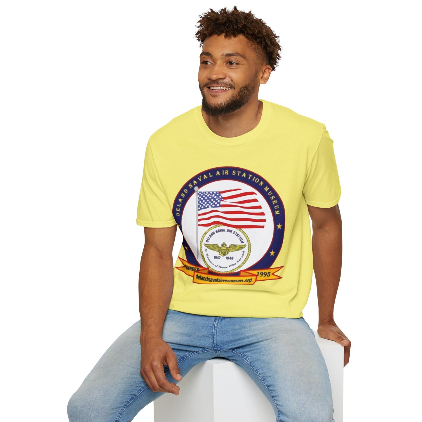 DeLand Naval Air Station Museum Lighter Colors Unisex T-Shirt by theGreenDragonTavern.shop