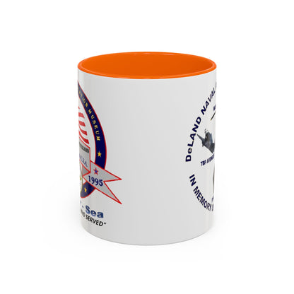 DNASM 2-sided, Founding & Student Art White Accent Mug by theGreenDragonTavern.shop