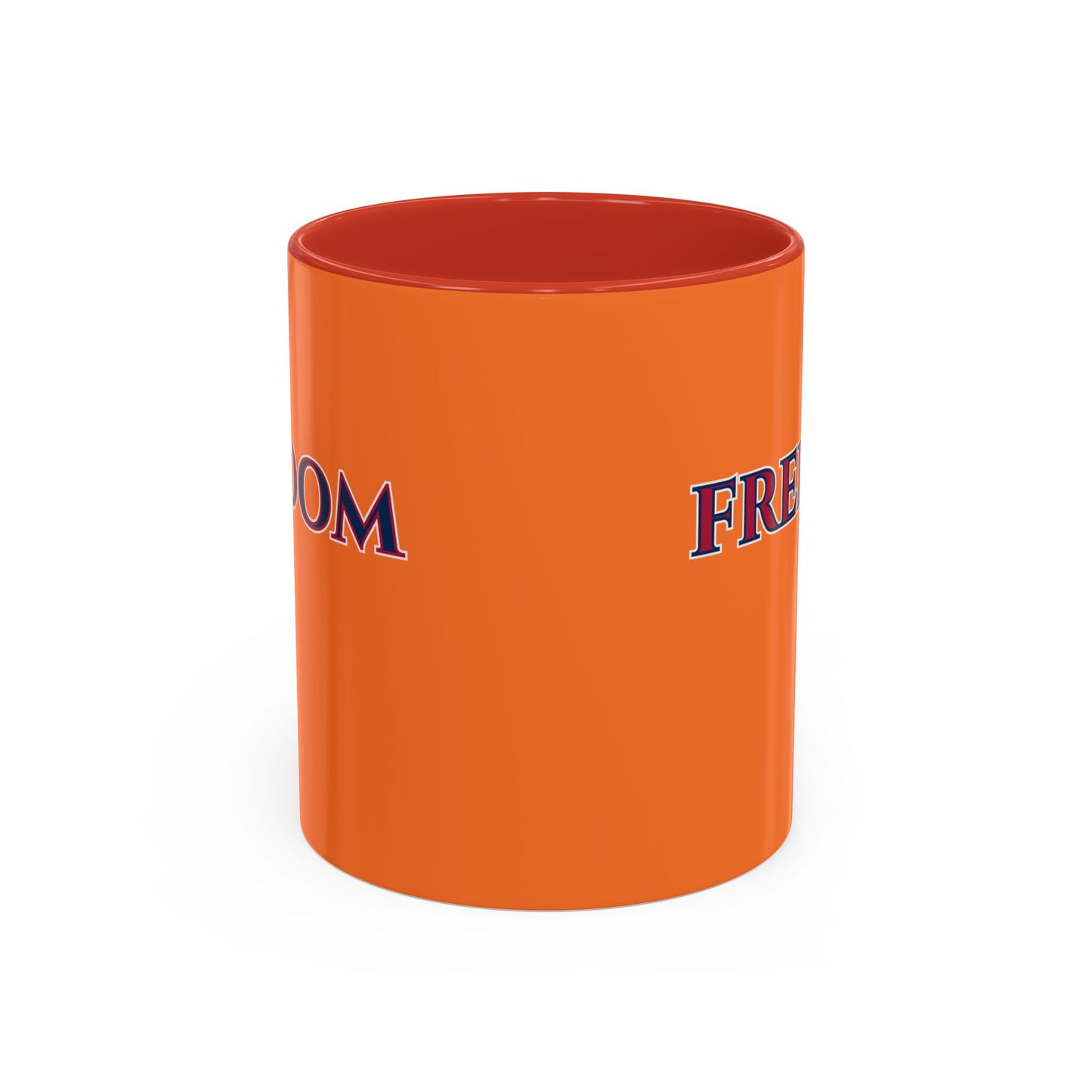 Freedom, Orange Accent Mug by theGreenDragonTavern.shop