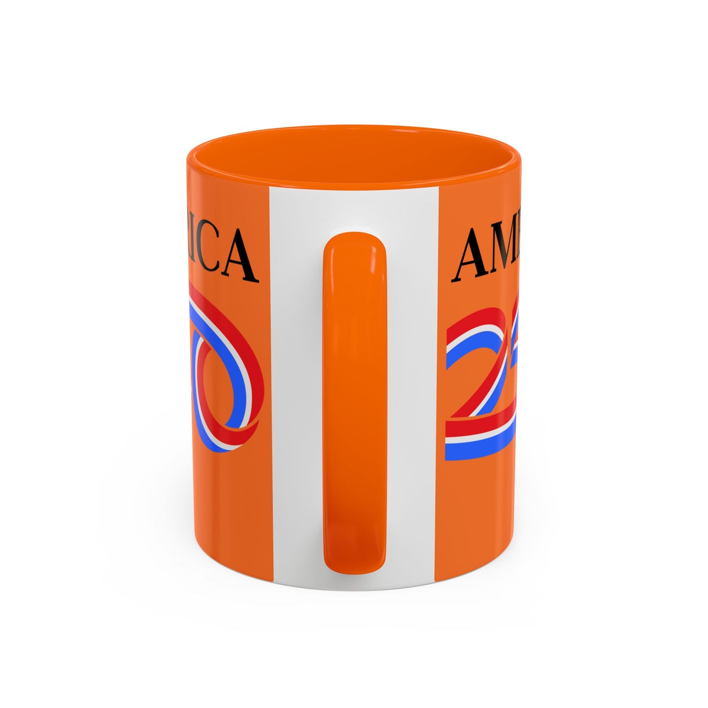 America 250 Orange Accent Mug by theGreenDragonTavern.shop