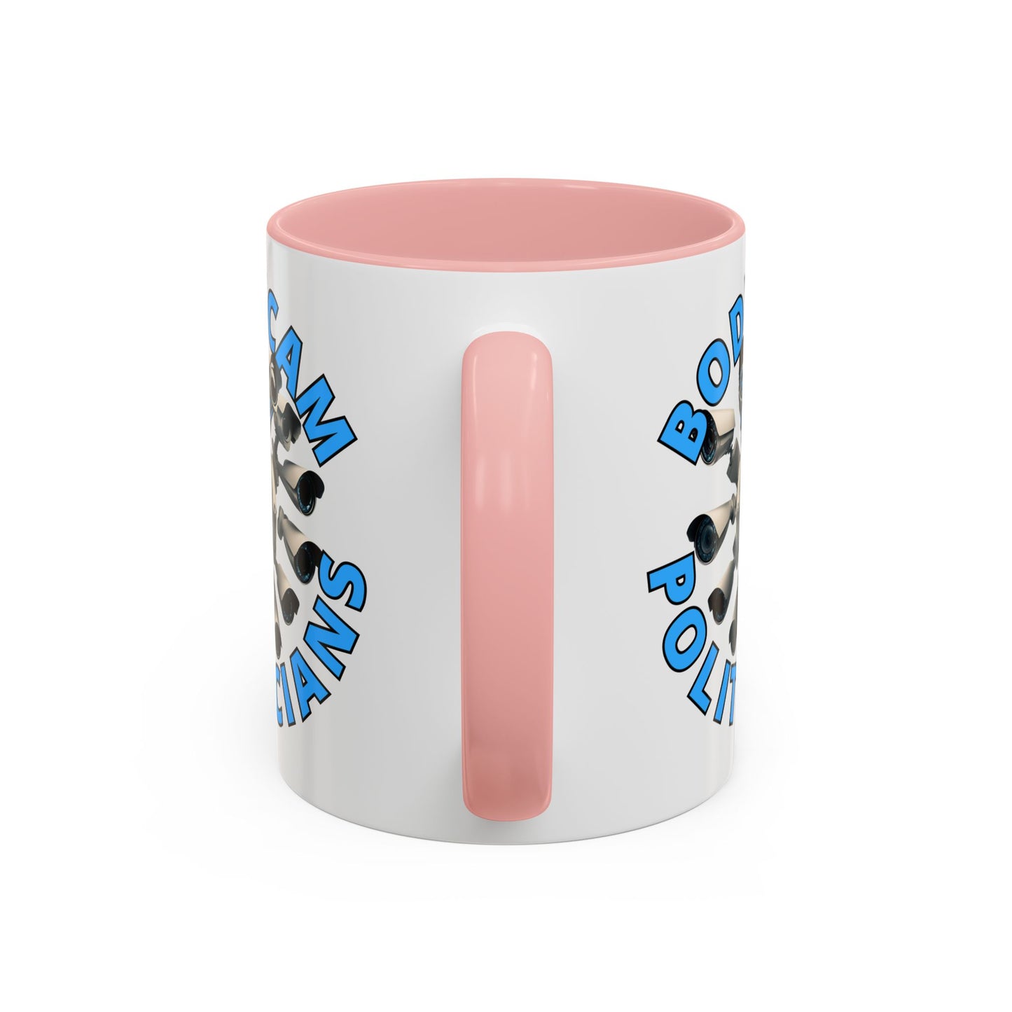 Bodycam the Politicians Cameras White Accent Mug by theGreenDragonTavern.shop