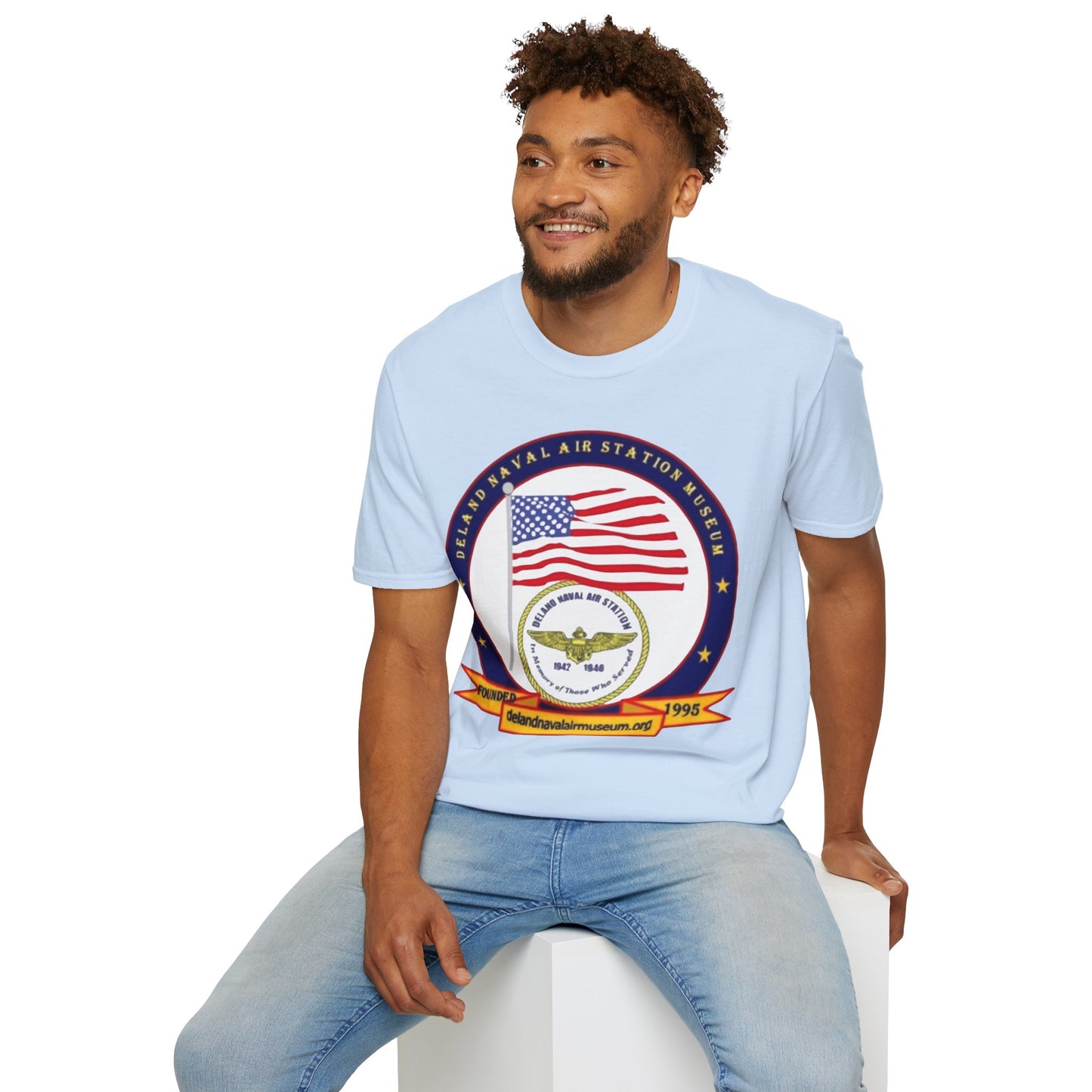 DeLand Naval Air Station Museum Lighter Colors Unisex T-Shirt by theGreenDragonTavern.shop