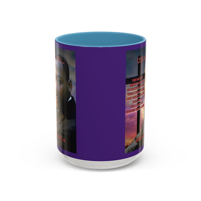 Use Me God, MLK Jr Purple Accent Mug by theGreenDragonTavern.shop