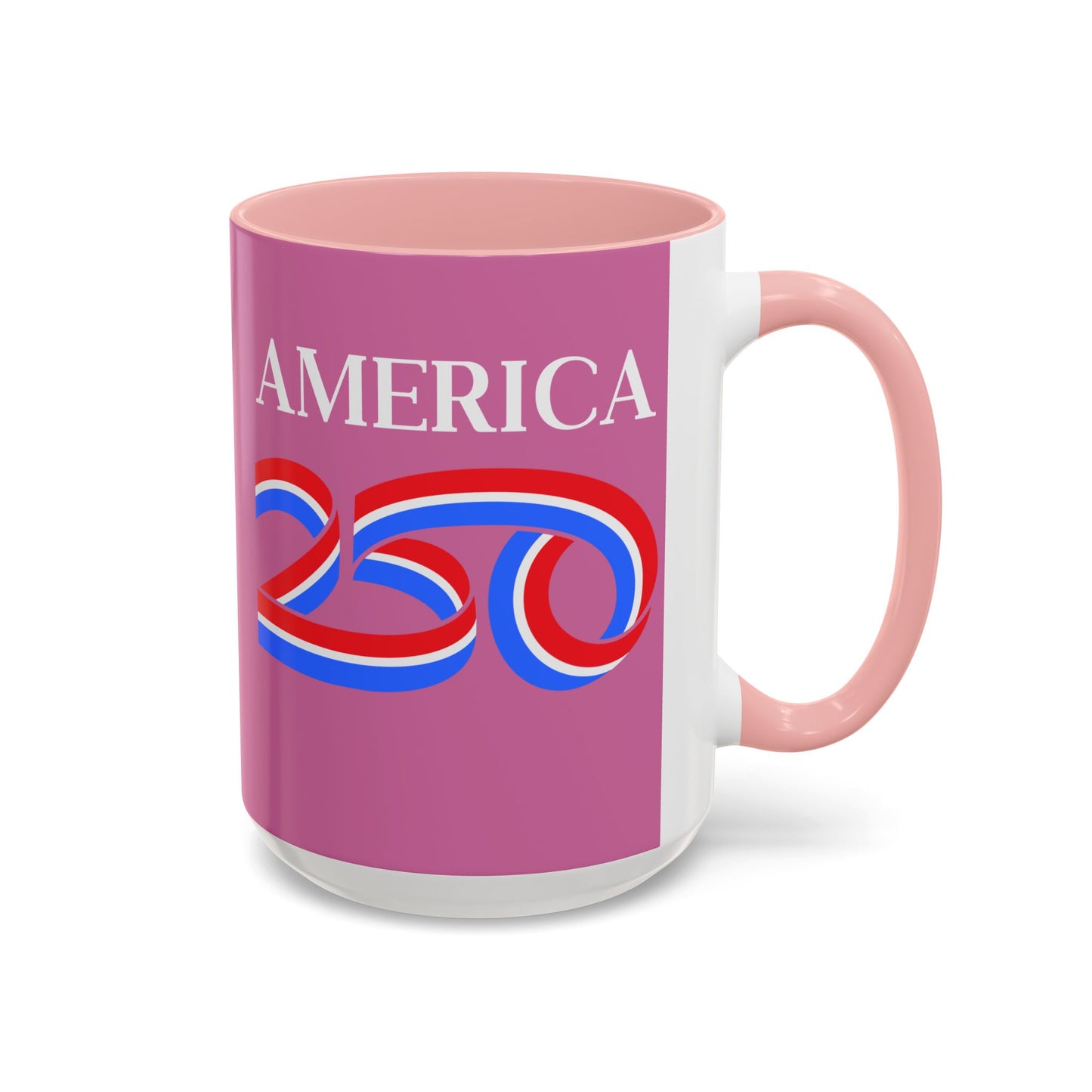America 250 Pink Accent Mug by theGreenDragonTavern.shop