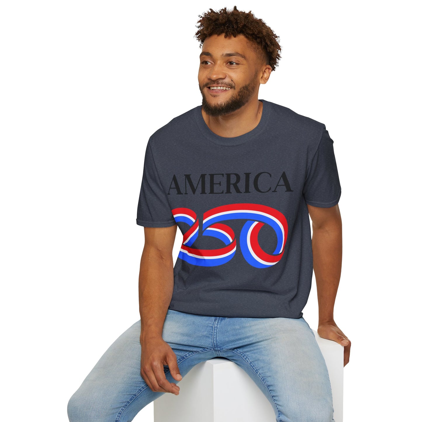 America 250 Black font, Dark colors, Unisex T-Shirt by theGreenDragonTavern.shop