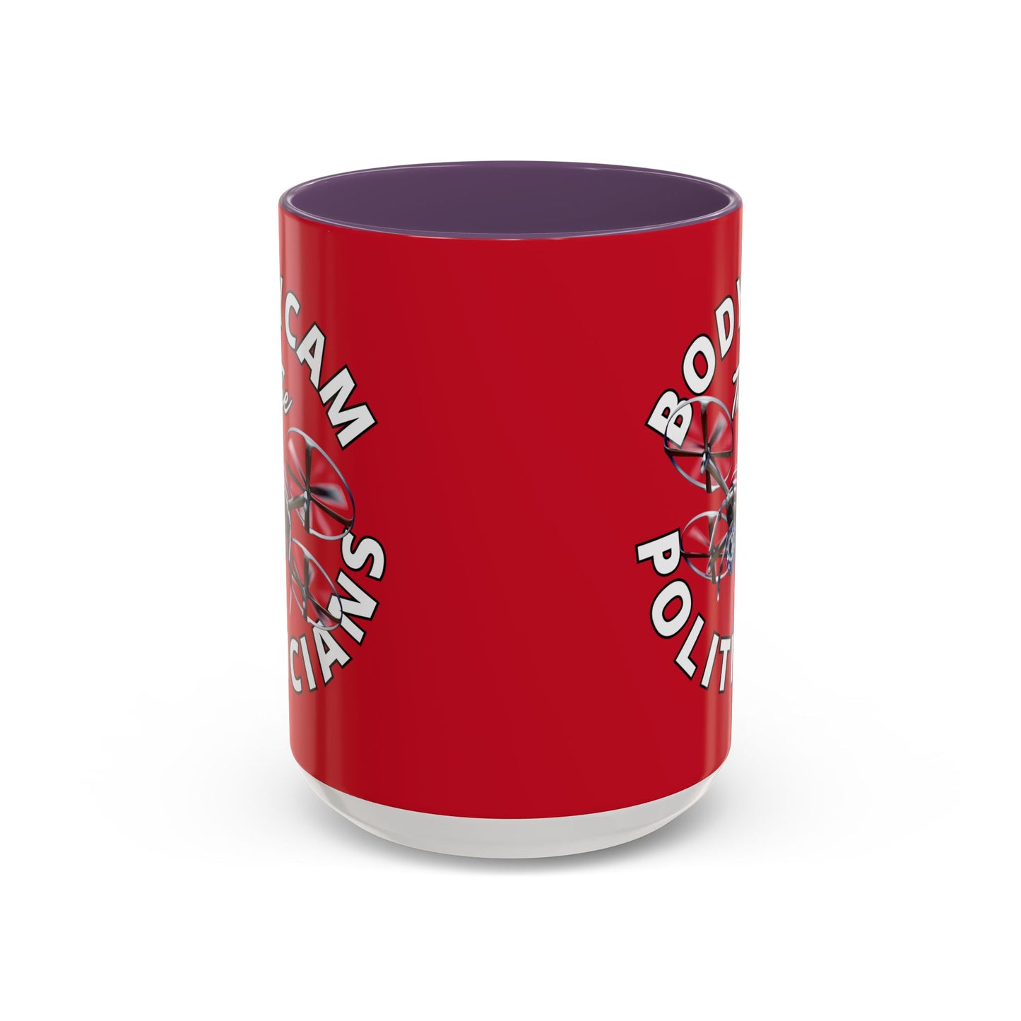 Bodycam the Politicians Drone Red Accent Mug by theGreenDragonTavern.shop