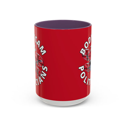 Bodycam the Politicians Drone Red Accent Mug by theGreenDragonTavern.shop
