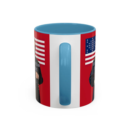 "Traitors and Patriots" Ulysses Grant Red Accent Mug by theGreenDragonTavern.shop