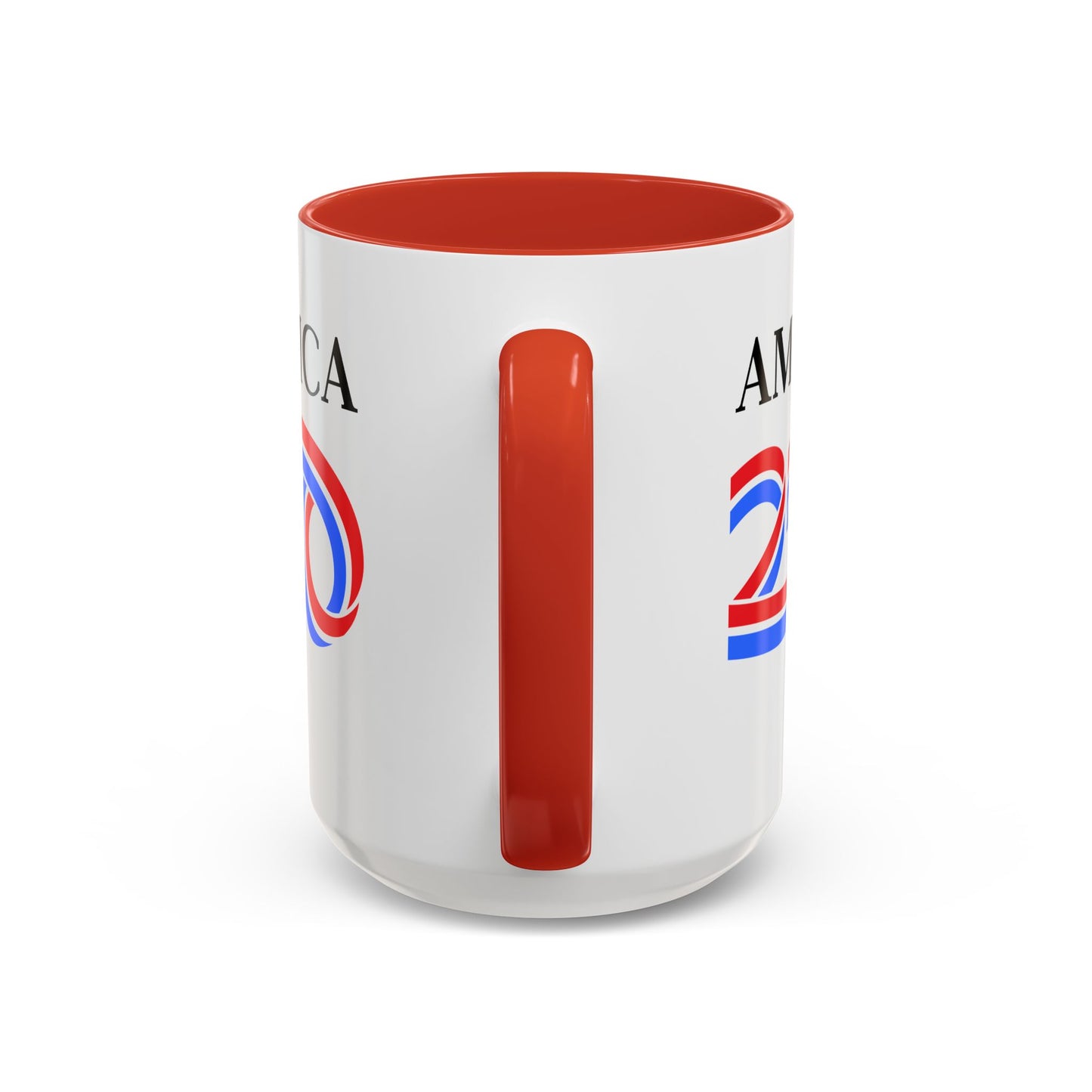 America 250 White Accent Mug by theGreenDragonTavern.shop