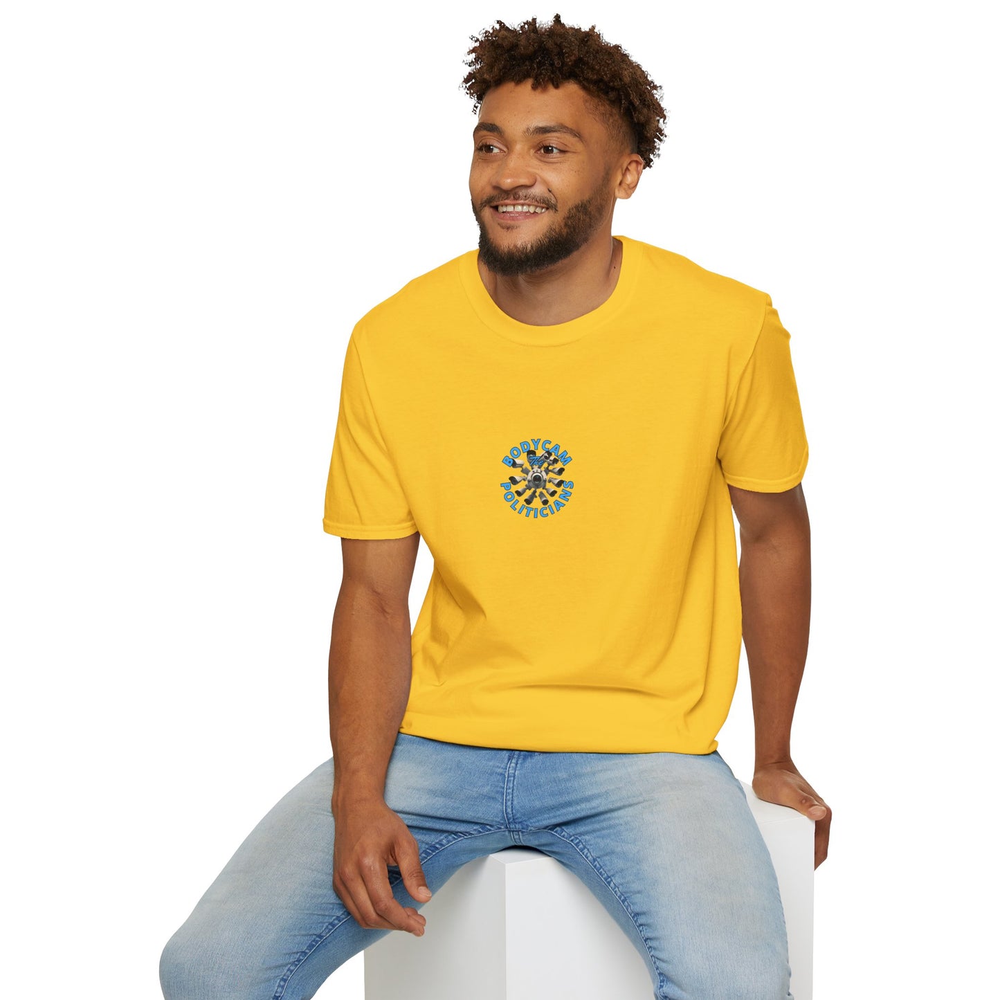 2-sided, Bodycam the Politicians Cameras Light colors Unisex T-Shirt by theGreenDragonTavern.shop