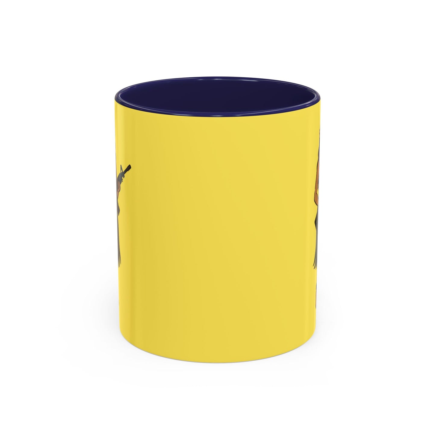 Hula Girl Packin' Heat Pineapple Accent Mug by theGreenDragonTavern.shop