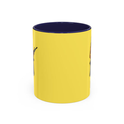 Hula Girl Packin' Heat Pineapple Accent Mug by theGreenDragonTavern.shop