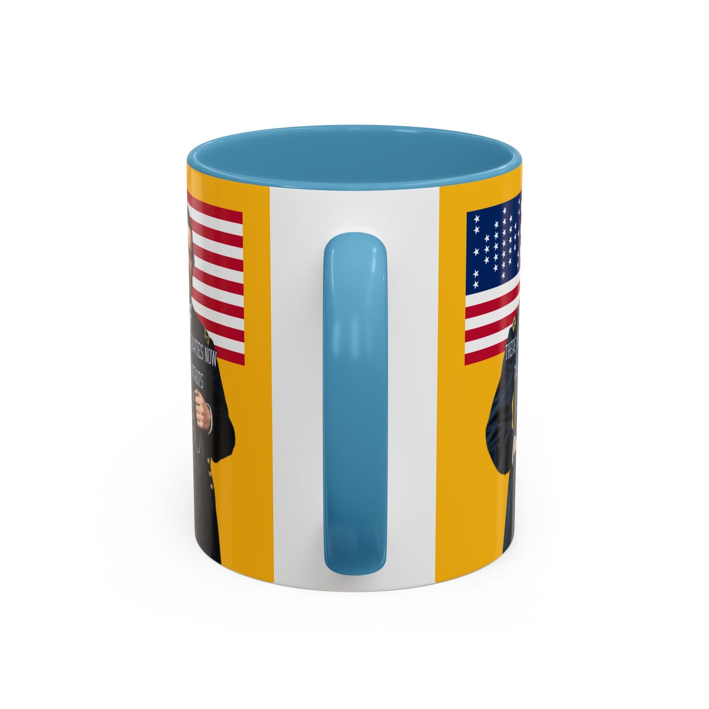 "Traitors and Patriots" Ulysses Grant Yellow Accent Mug by theGreenDragonTavern.shop