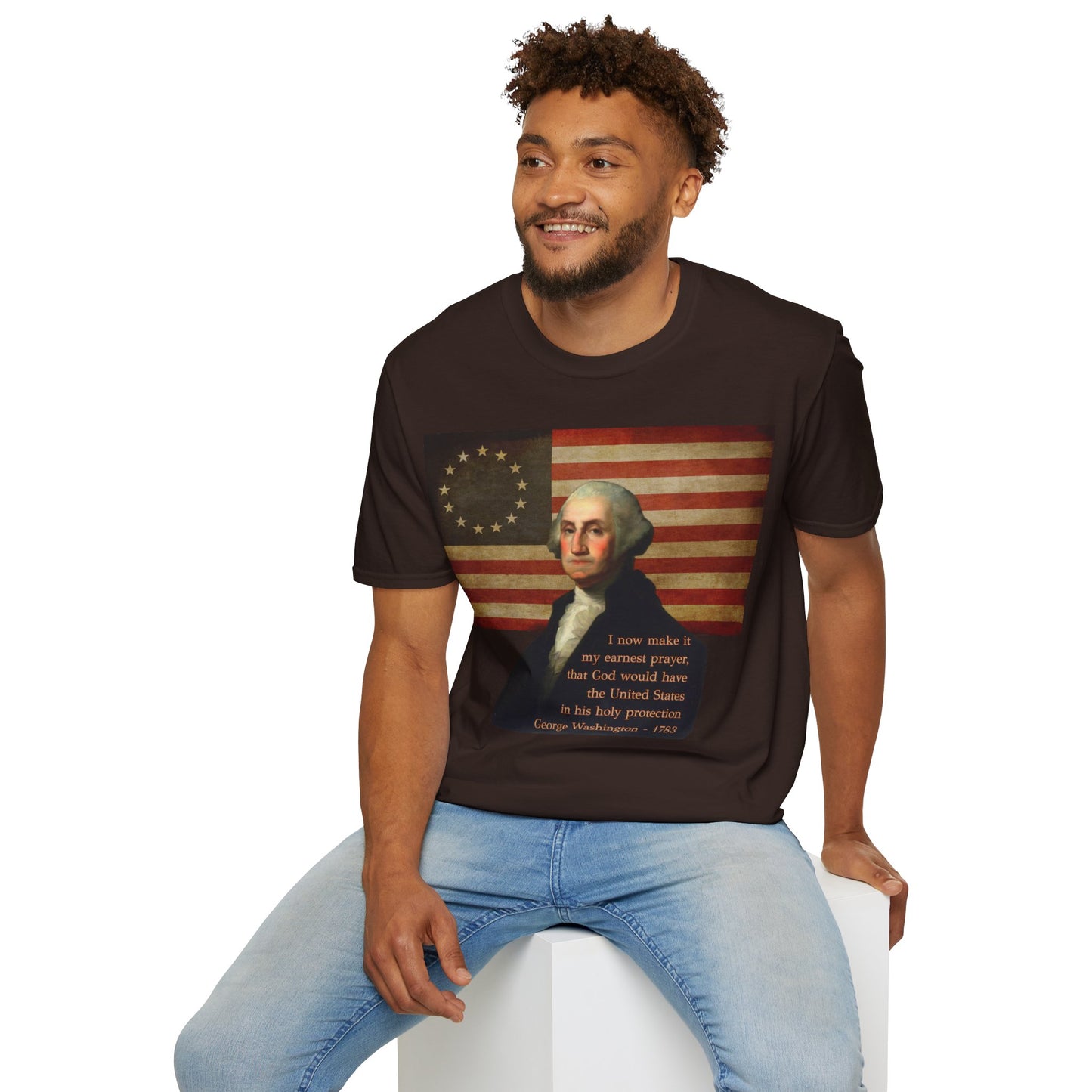 Washington's Earnest Prayer Dark colors Unisex T-Shirt by theGreenDragonTavern.shop