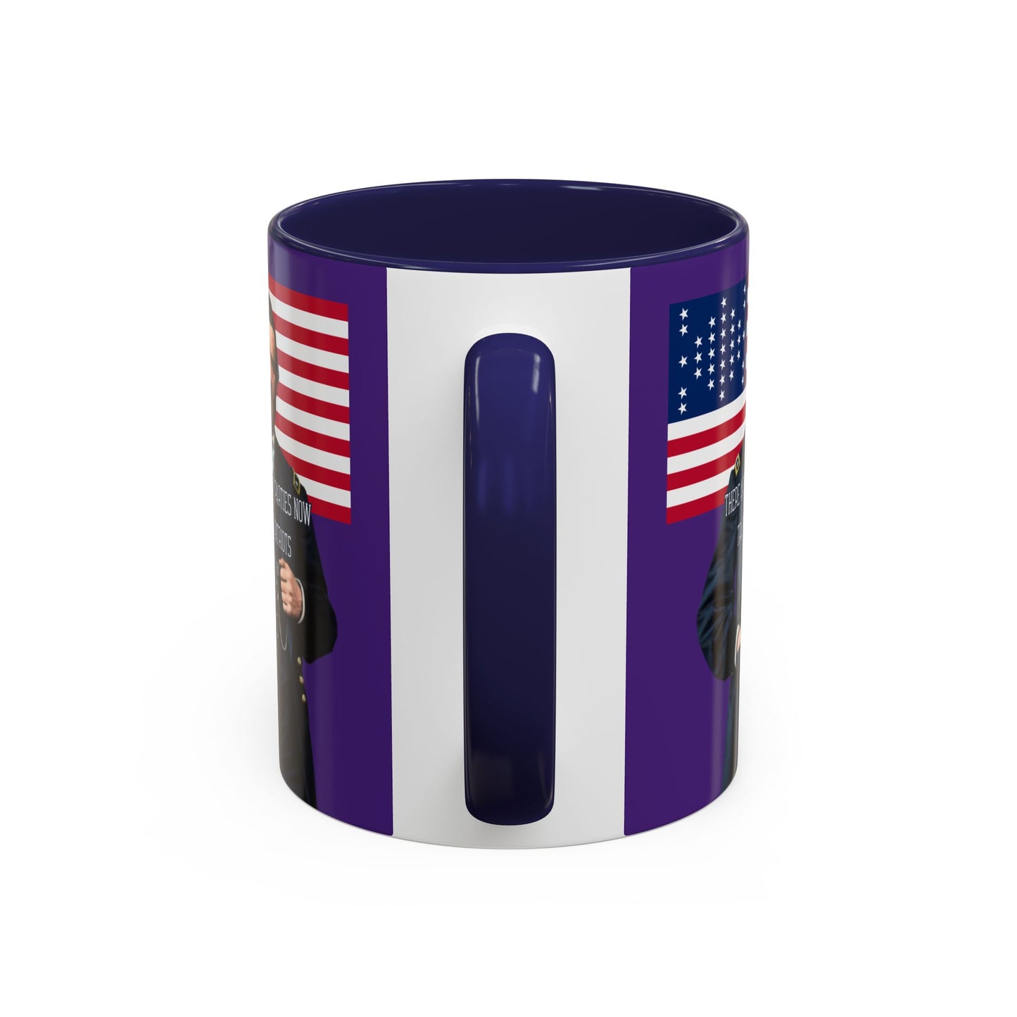 "Traitors and Patriots" Ulysses Grant Dark Purple Accent Mug by theGreenDragonTavern.shop