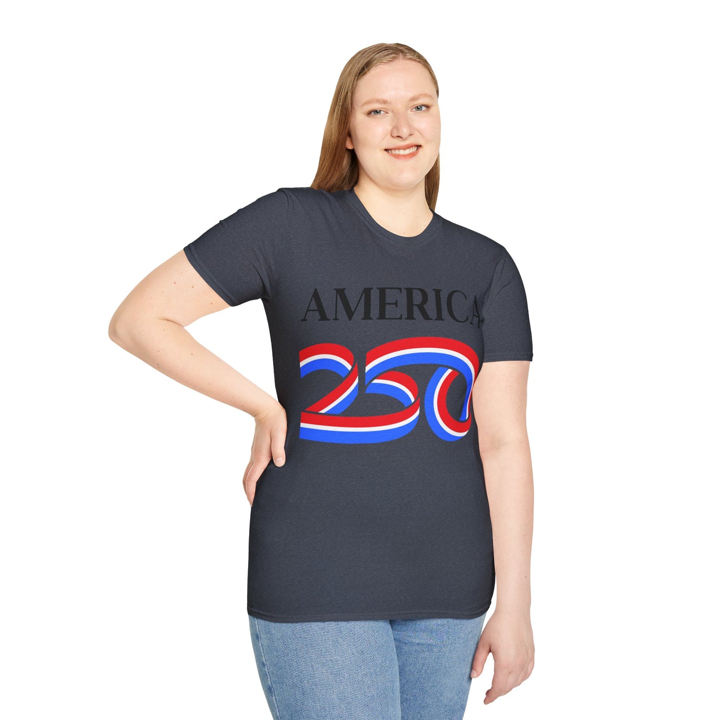 America 250 Black font, Dark colors, Unisex T-Shirt by theGreenDragonTavern.shop
