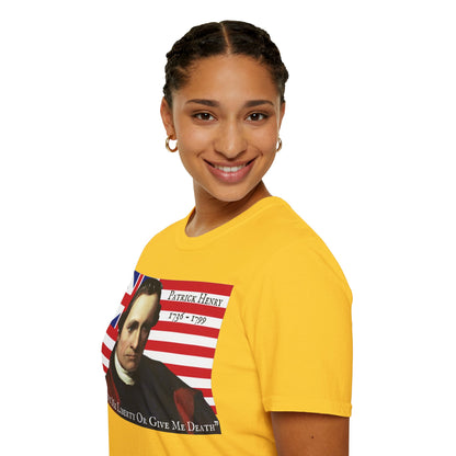 Patrick Henry Light colors Unisex T-Shirt by theGreenDragonTavern.shop