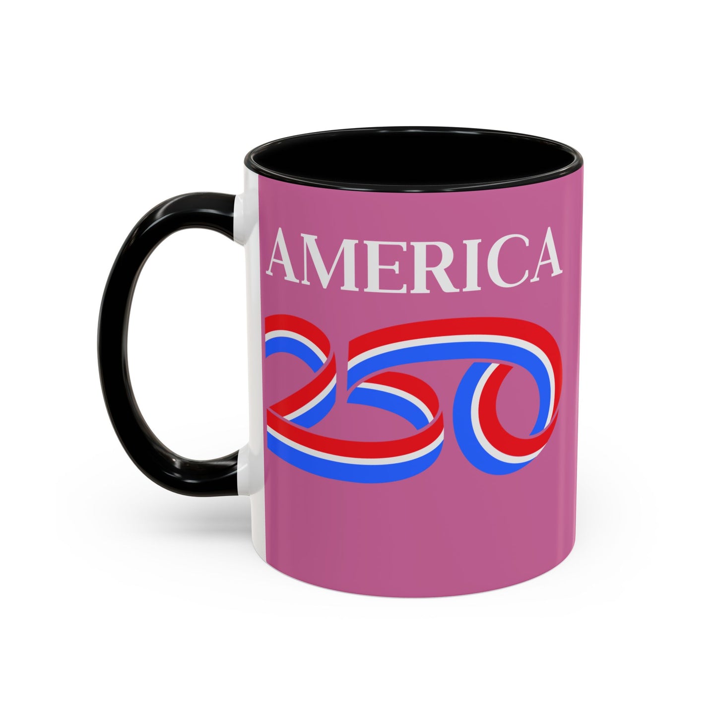 America 250 Pink Accent Mug by theGreenDragonTavern.shop