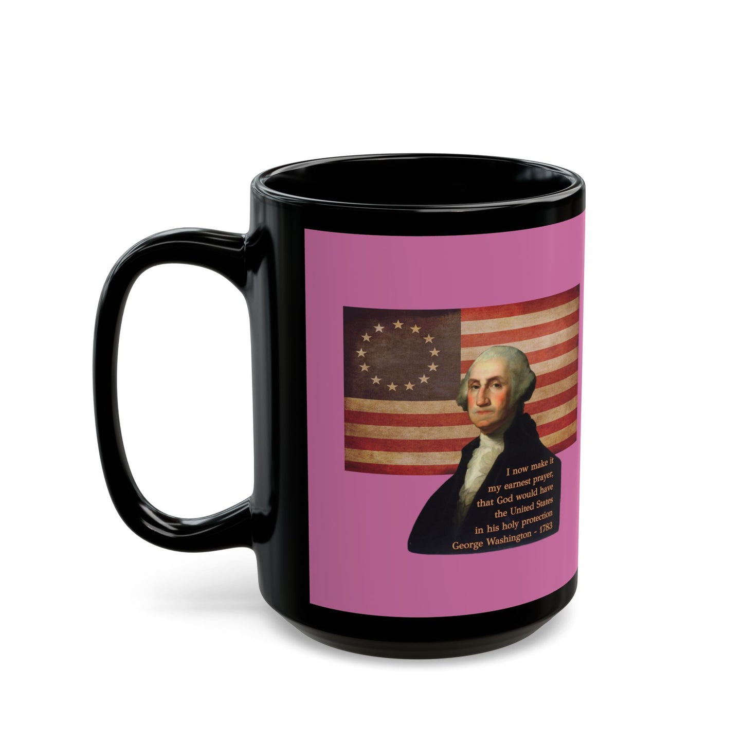 Washington's Earnest Prayer Pink Mug by theGreenDragonTavern.shop