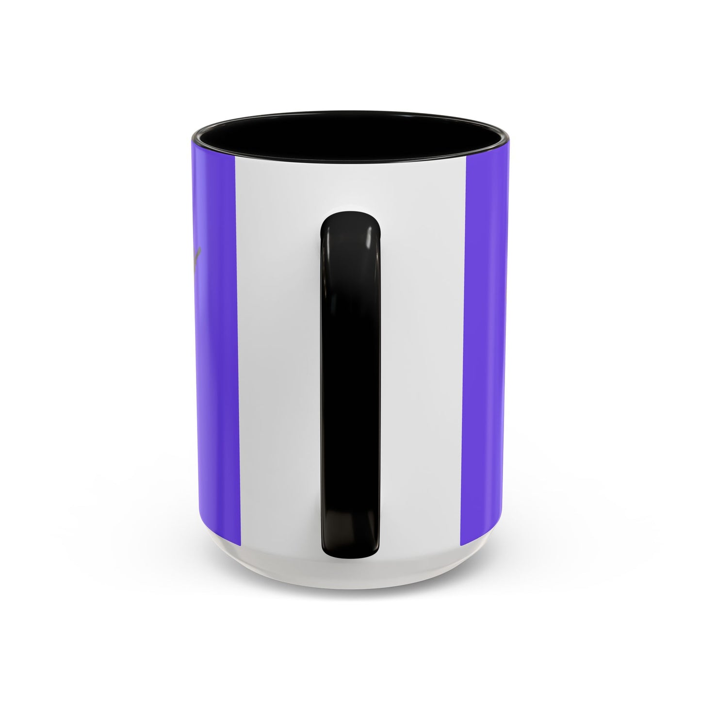 Hula Girl Packin' Heat Light Purple Accent Mug by theGreenDragonTavern.shop