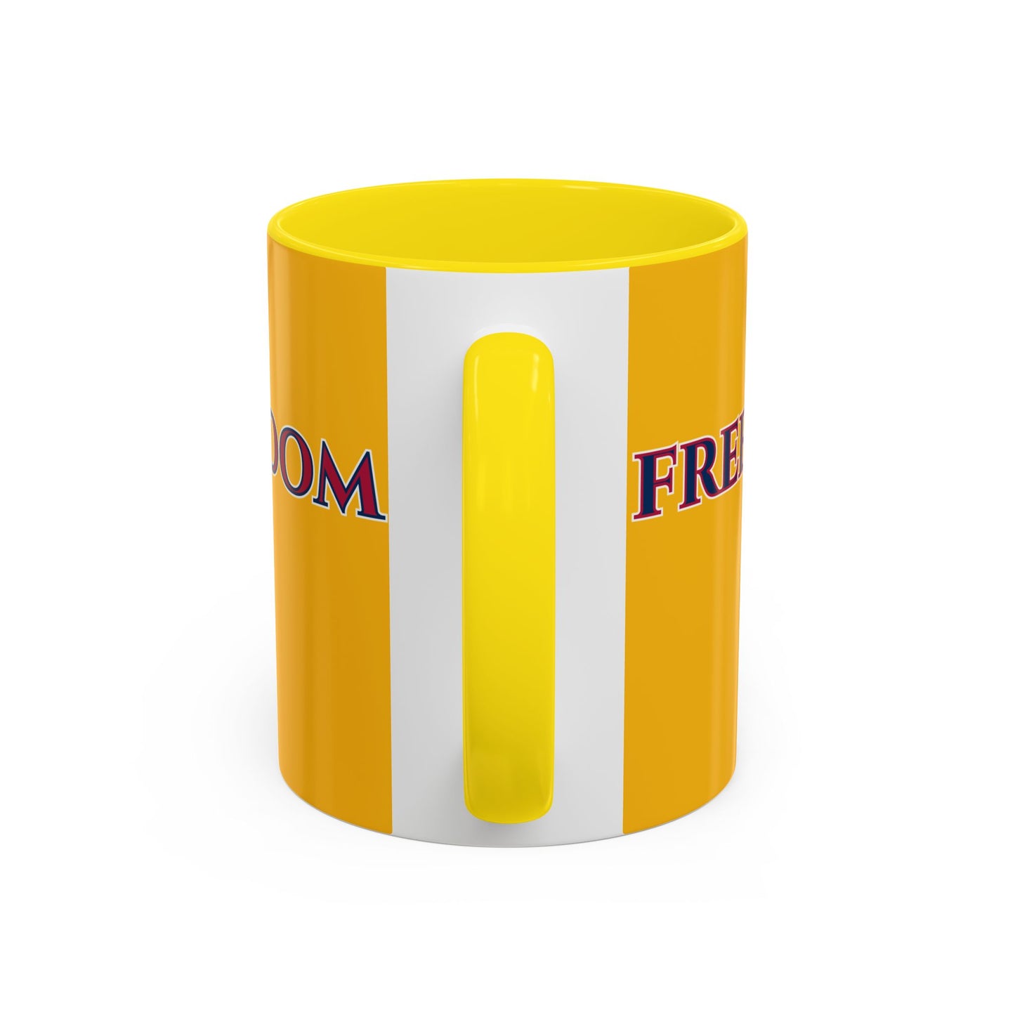 Freedom, Yellow Accent Mug by theGreenDragonTavern.shop