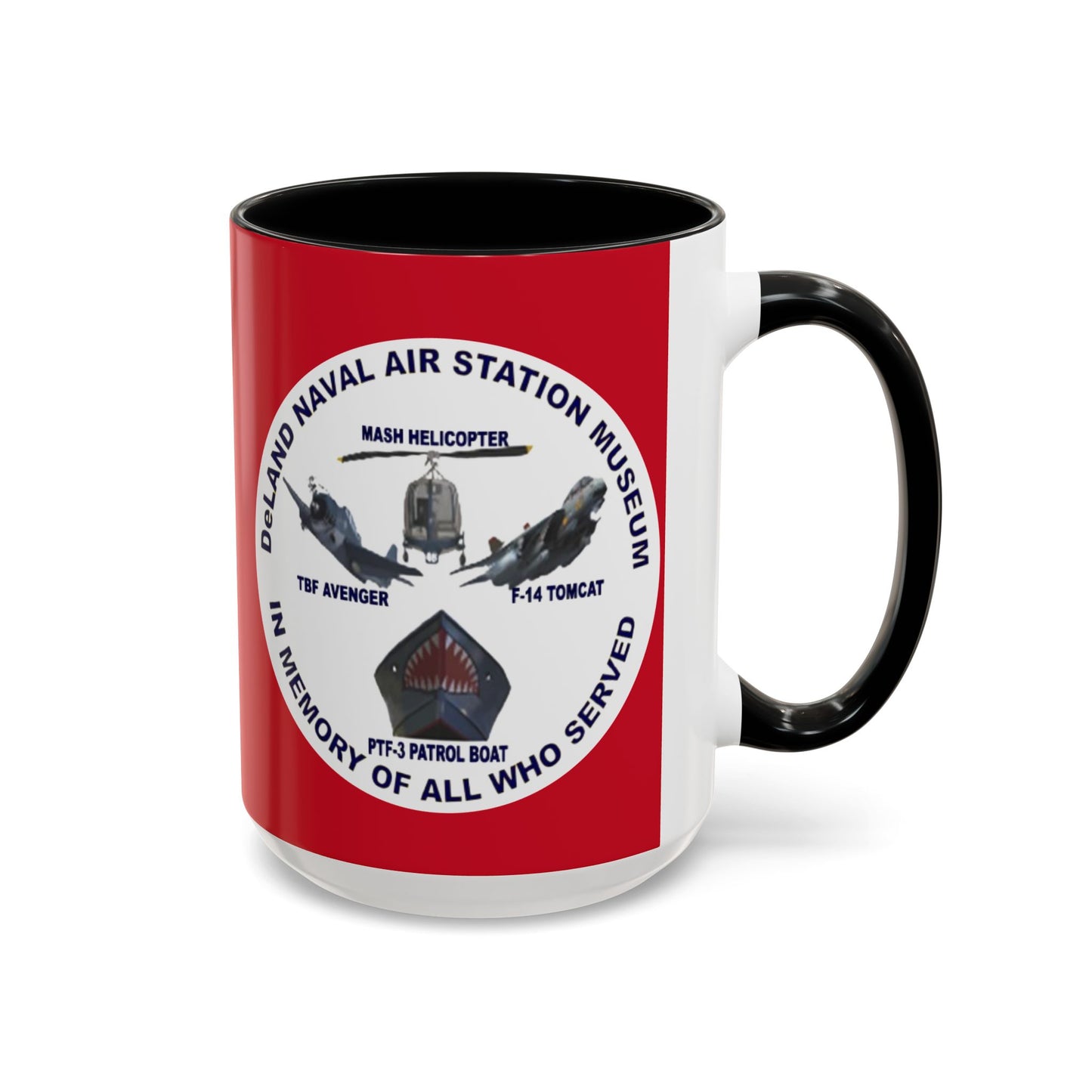 DNASM 2-sided, Founding & Student Art w/WhiteBG Red Accent Mug by theGreenDragonTavern.shop