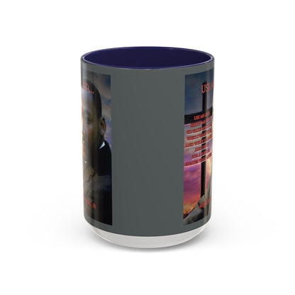 Use Me God, MLK Jr Grey Accent Mug by theGreenDragonTavern.shop