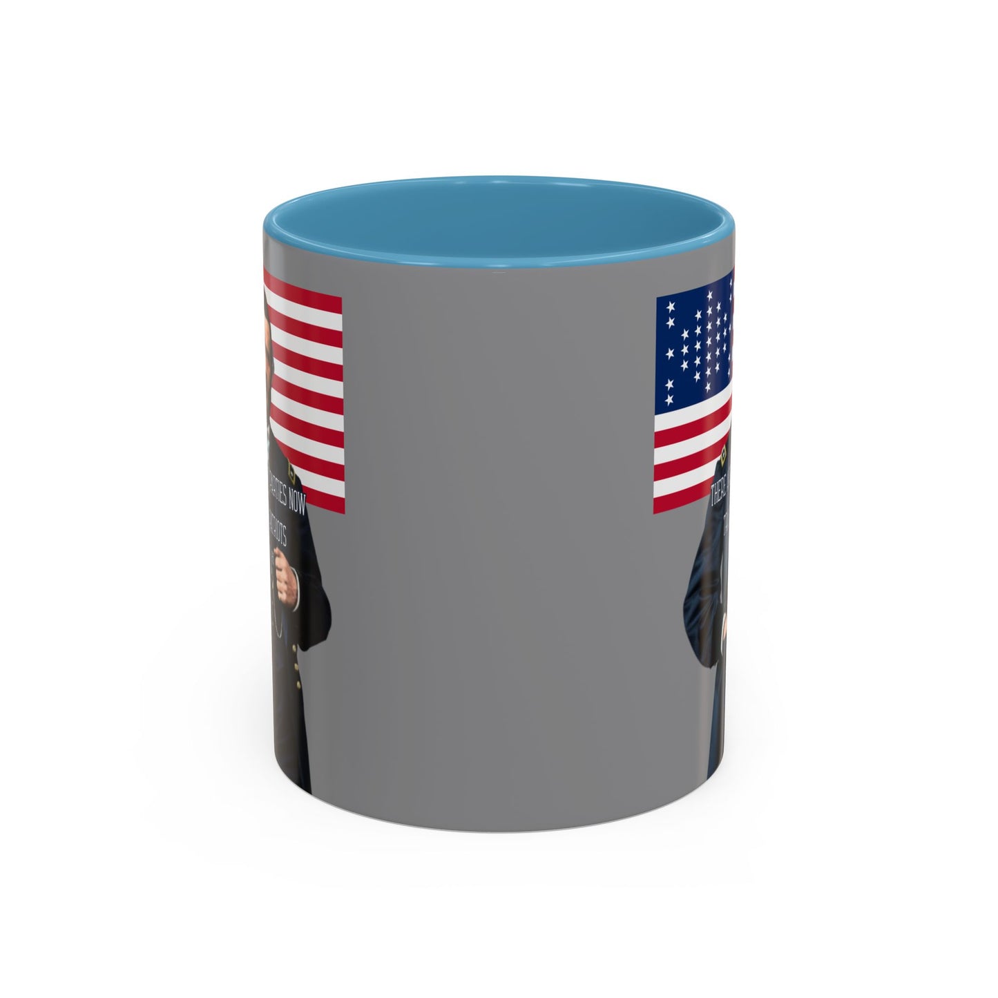 "Traitors and Patriots" Ulysses Grant Grey Accent Mug by theGreenDragonTavern.shop