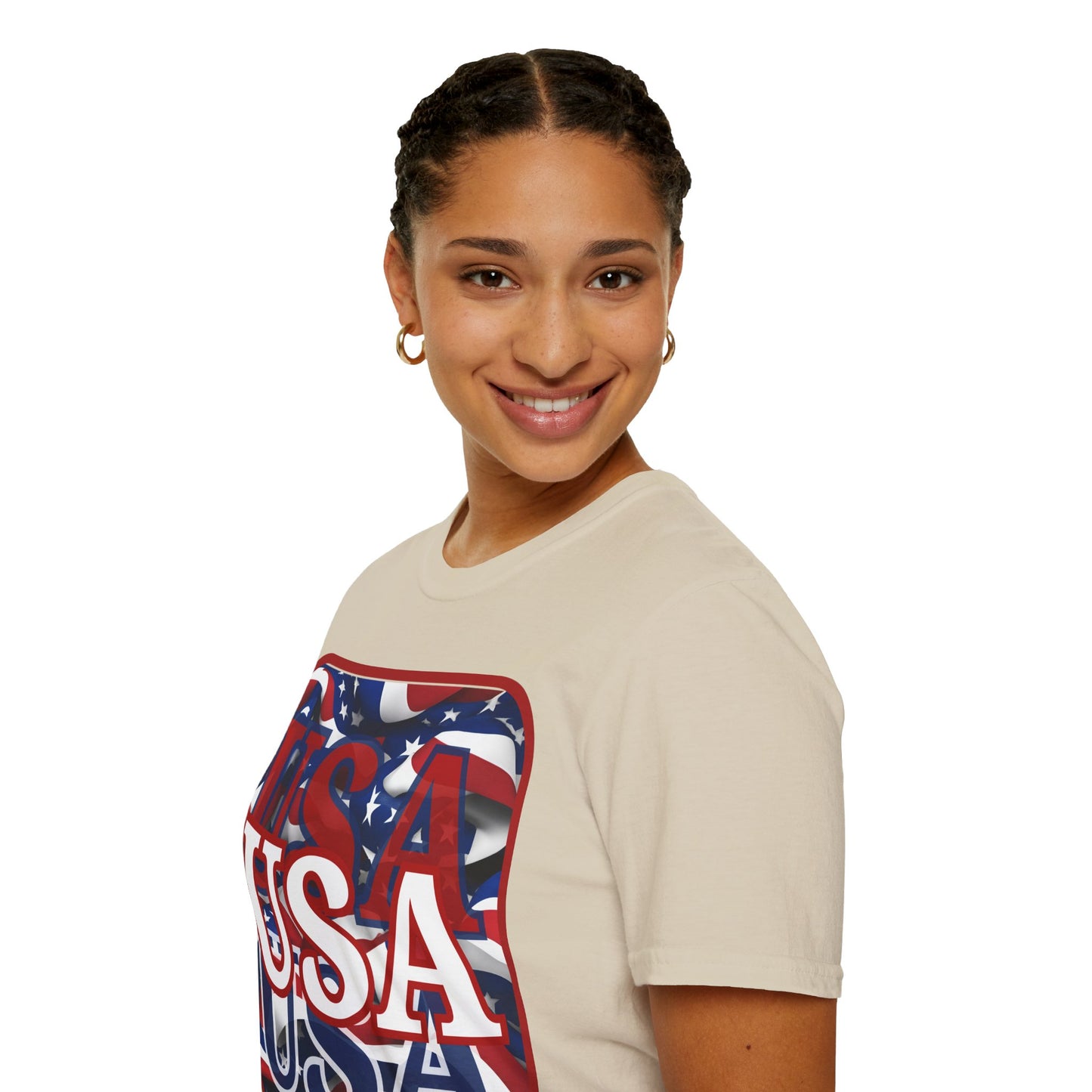 Red WHITE and Blue USA Patriot Light colors Unisex T-Shirt by theGreenDragonTavern.shop