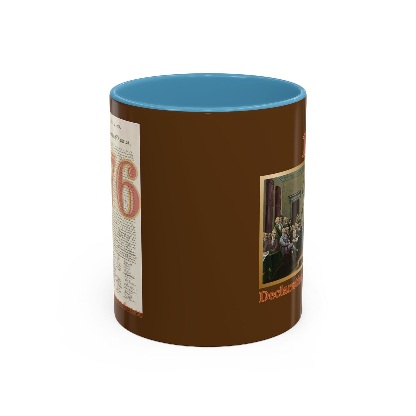 Declaration of Independence Brown Accent Mug by theGreenDragonTavern.shop