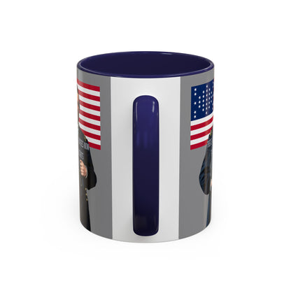 "Traitors and Patriots" Ulysses Grant Grey Accent Mug by theGreenDragonTavern.shop