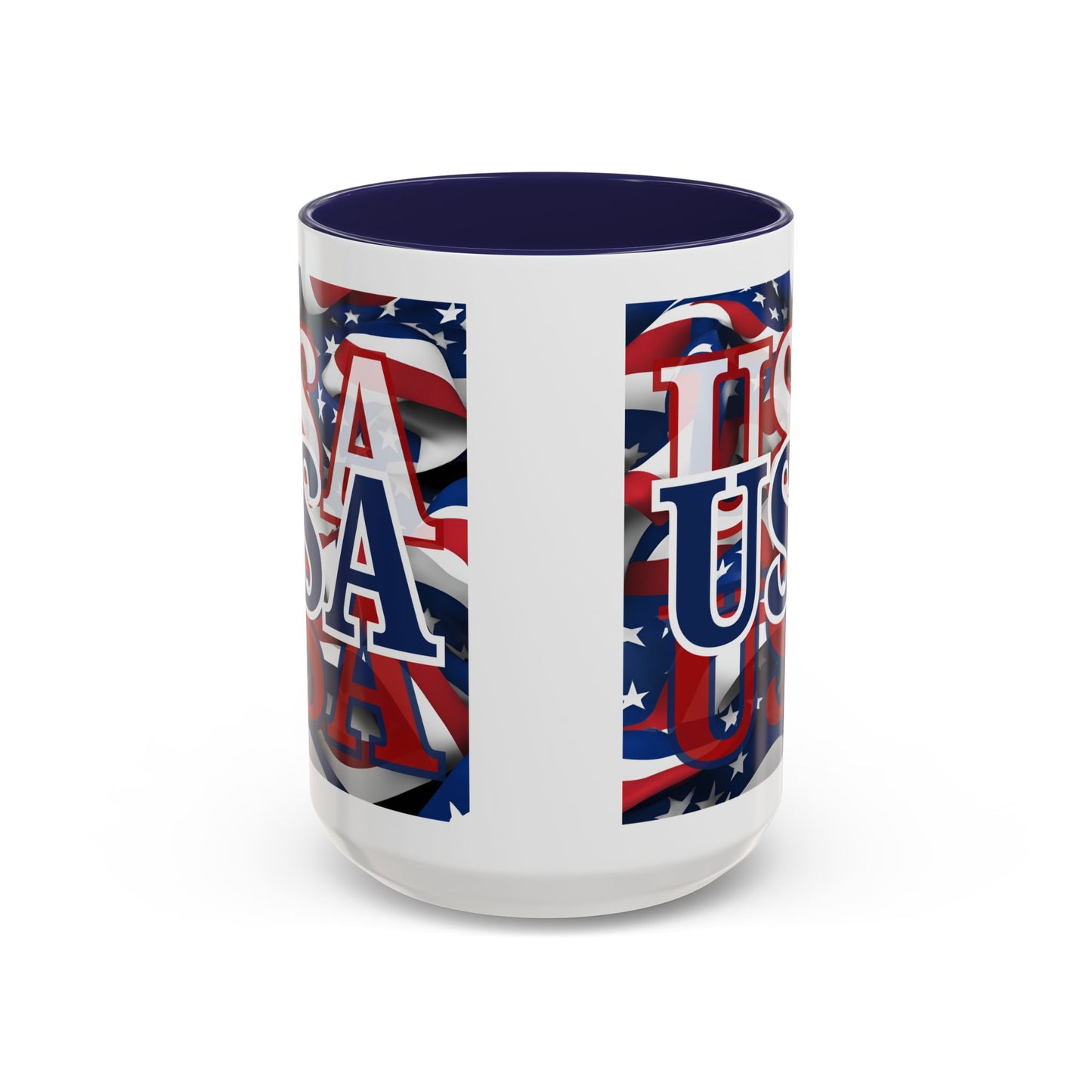 USA BLfont Center Patriot Accent Mug by theGreenDragonTavern.shop