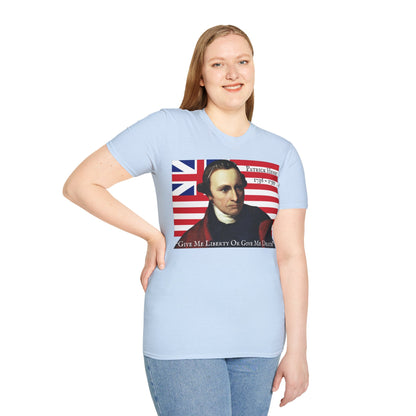 Patrick Henry Light colors Unisex T-Shirt by theGreenDragonTavern.shop