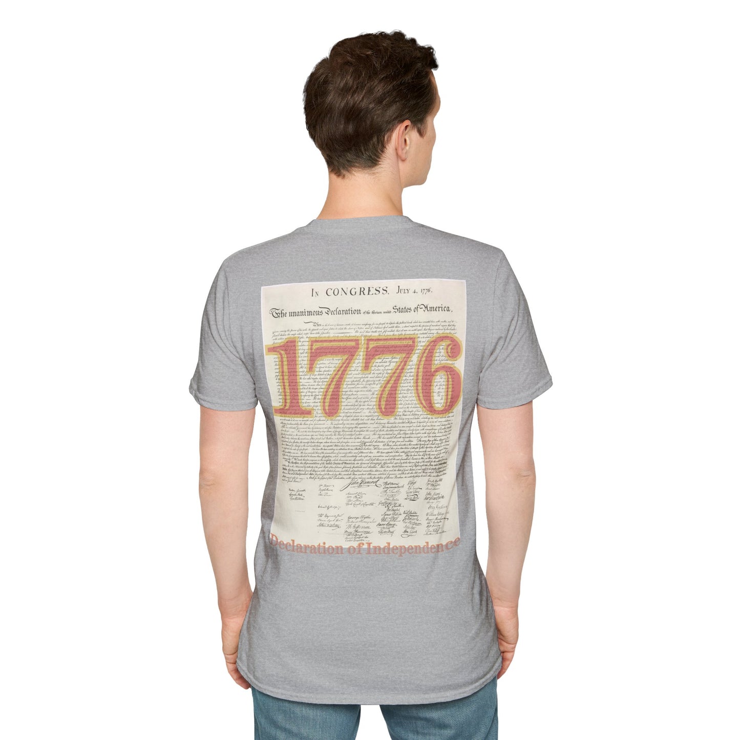 Declaration of Independence Light colors Unisex T-Shirt by theGreenDragonTavern.shop
