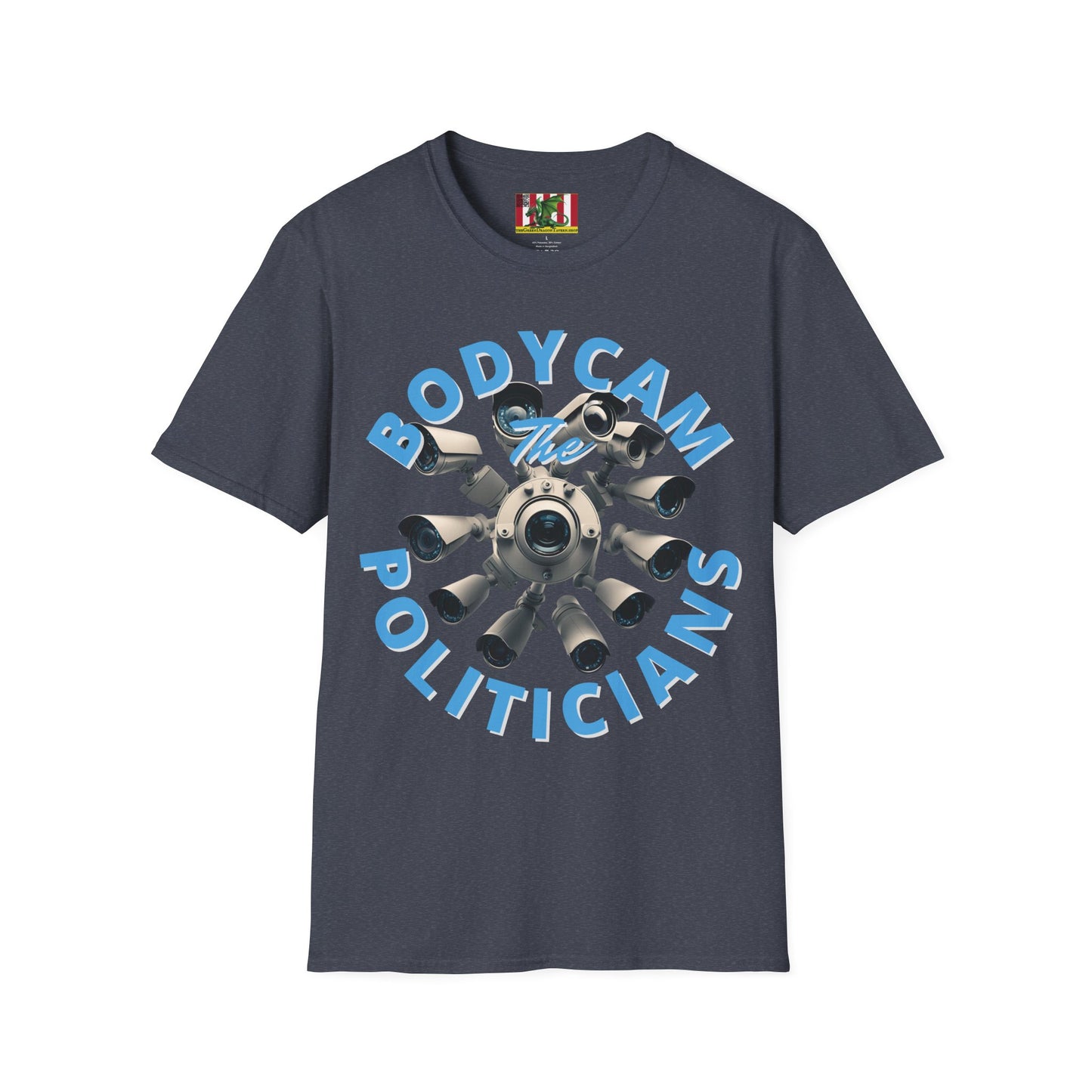 Bodycam the Politicians Cameras Dark colors Unisex T-Shirt by theGreenDragonTavern.shop