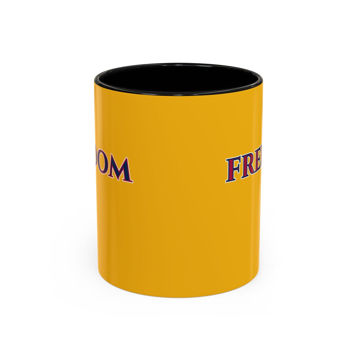 Freedom, Yellow Accent Mug by theGreenDragonTavern.shop