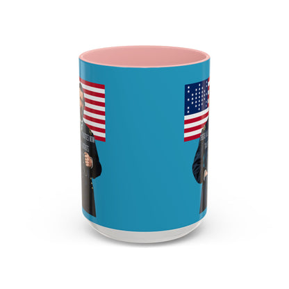 "Traitors and Patriots" Ulysses Grant Turquoise Accent Mug by theGreenDragonTavern.shop
